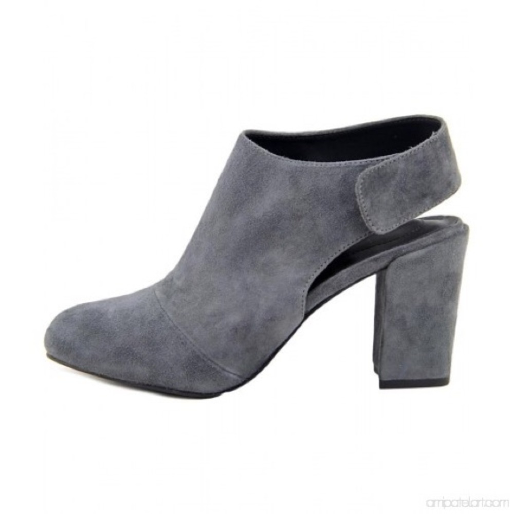 Adam Tucker | Women Round Toe Suede Gray Bootie